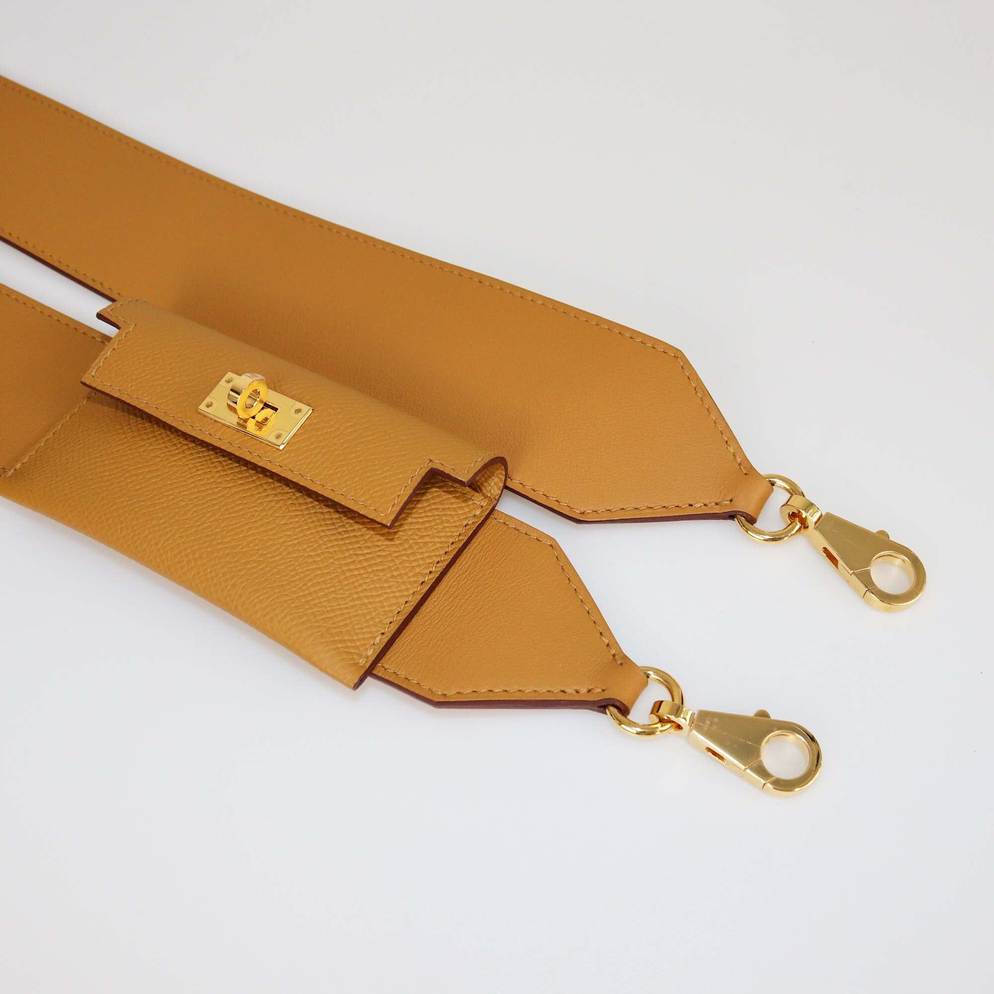 Hermes Gold Epsom Kelly Pocket Bag Strap Womens Hermes 