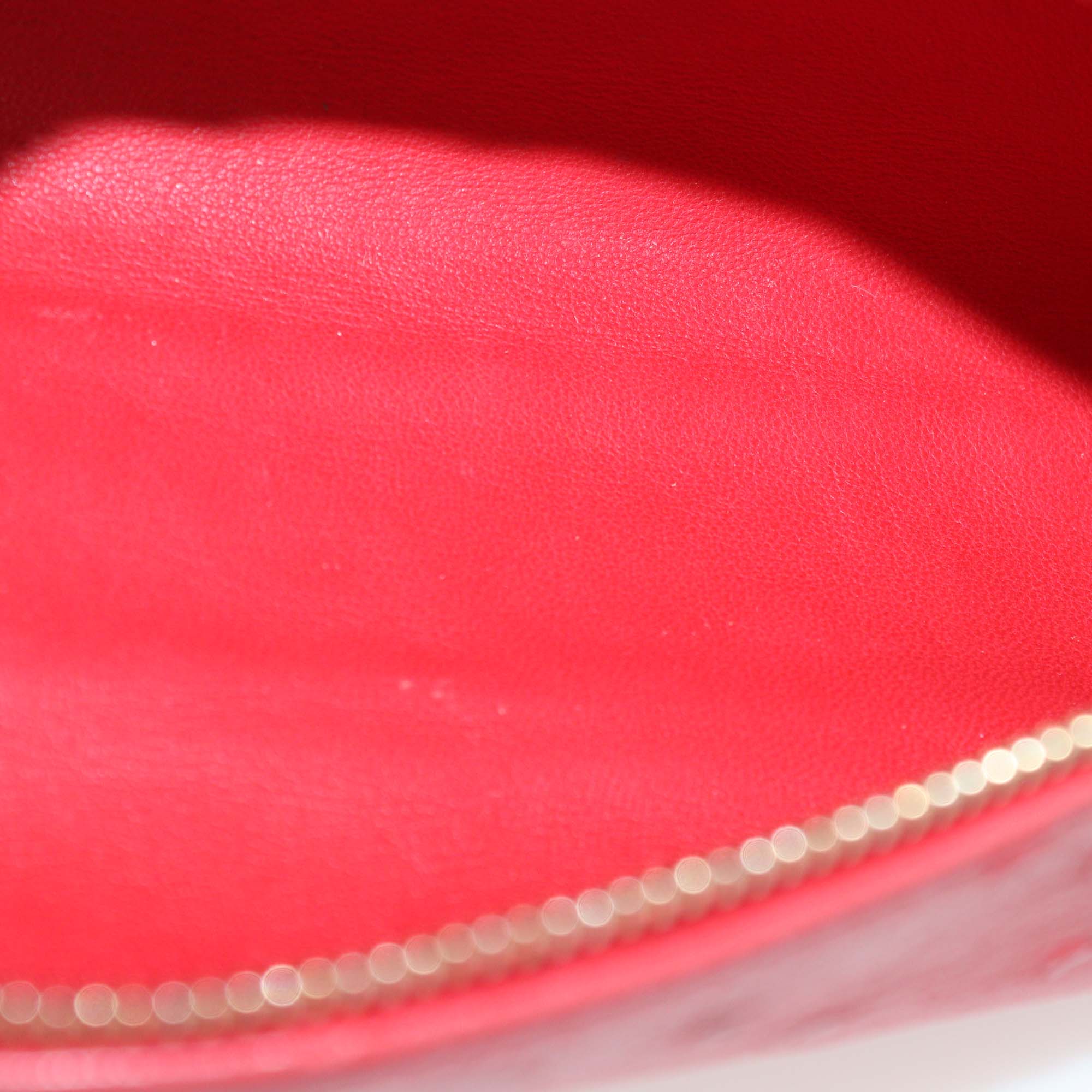 Loro Piana Red Ostrich Extra L19 Pouch