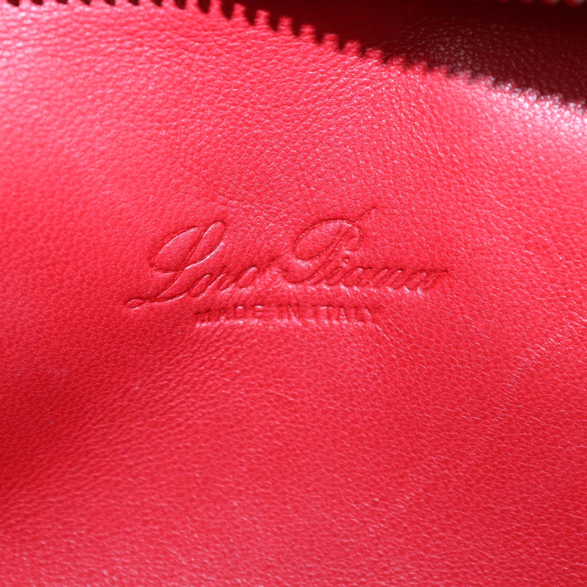 Loro Piana Red Ostrich Extra L19 Pouch