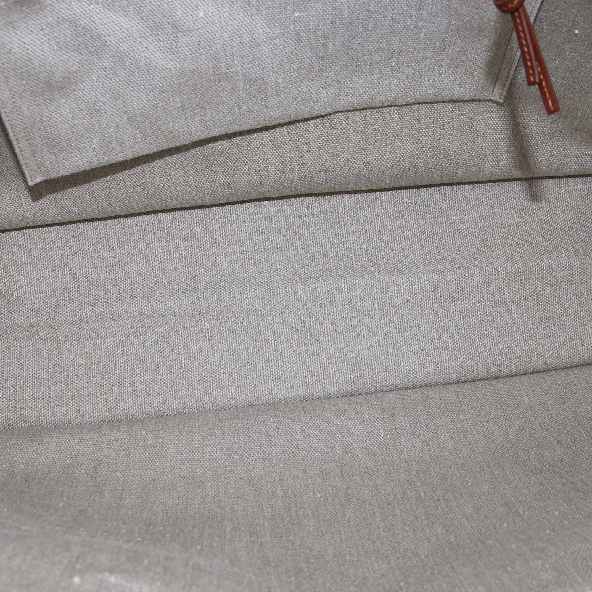 Saint Laurent Beige Canvas and Leather Large Rive Gauche Shopper Tote Womens Saint Laurent 