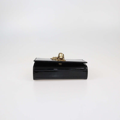 Saint Laurent Black Patent Leather Small Kate Tassel Crossbody Bag Womens Saint Laurent 