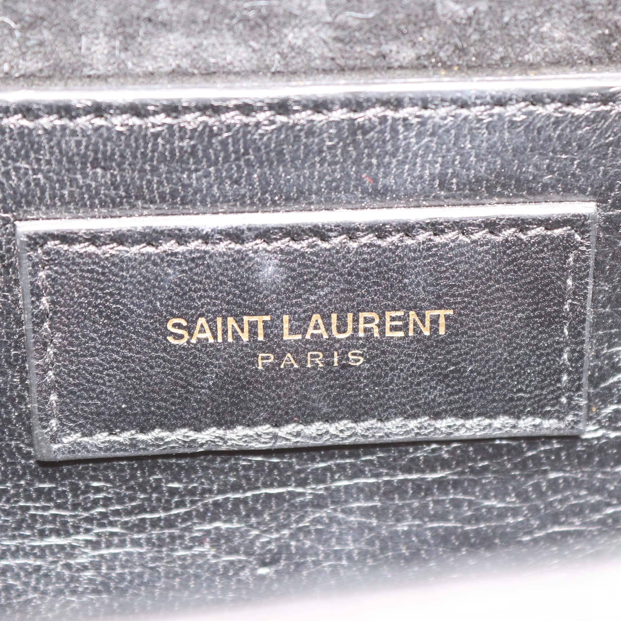 Saint Laurent Black Patent Leather Small Kate Tassel Crossbody Bag Womens Saint Laurent 
