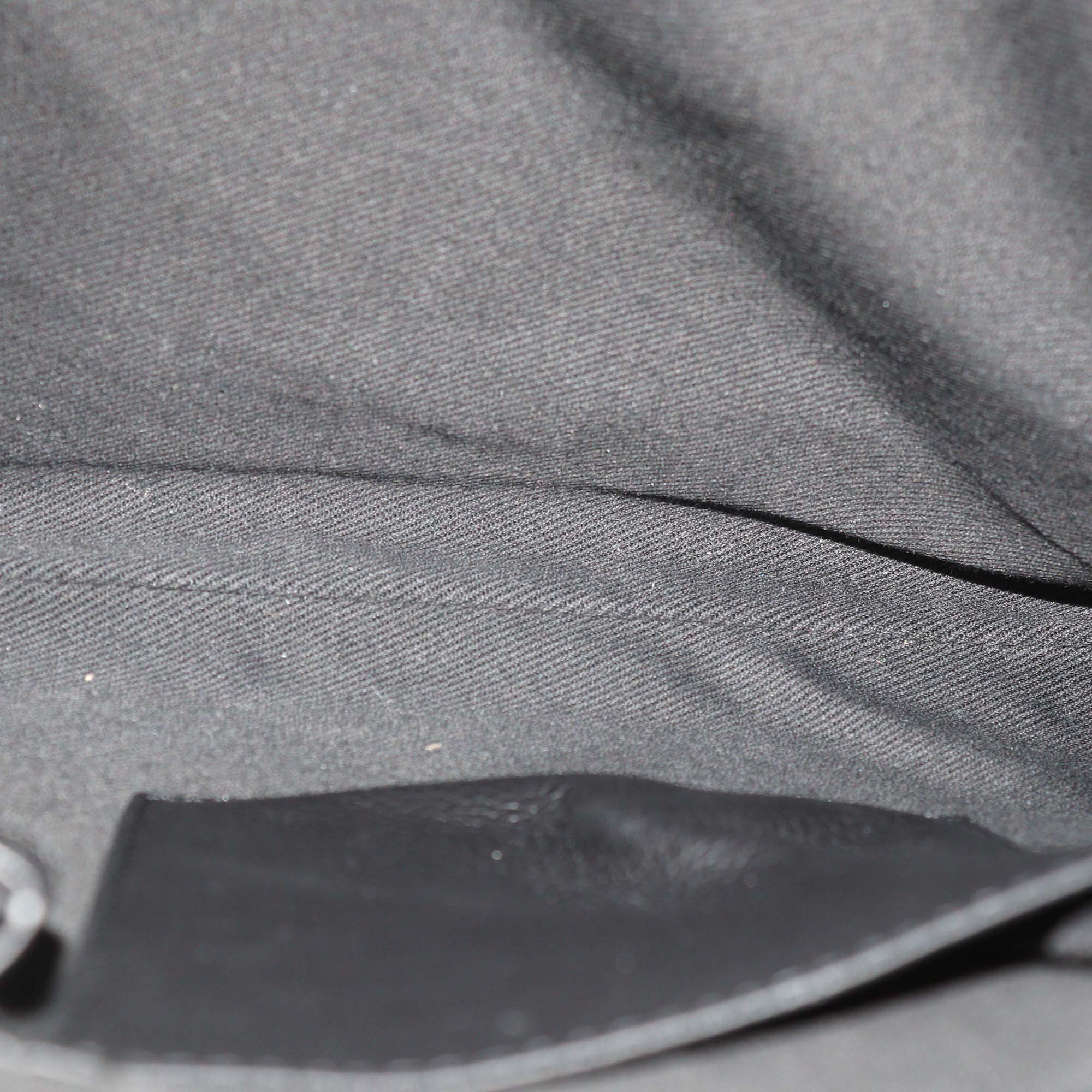 Montblanc Black Mixtapes Print Leather Meisterstuck Wristlet Pouch