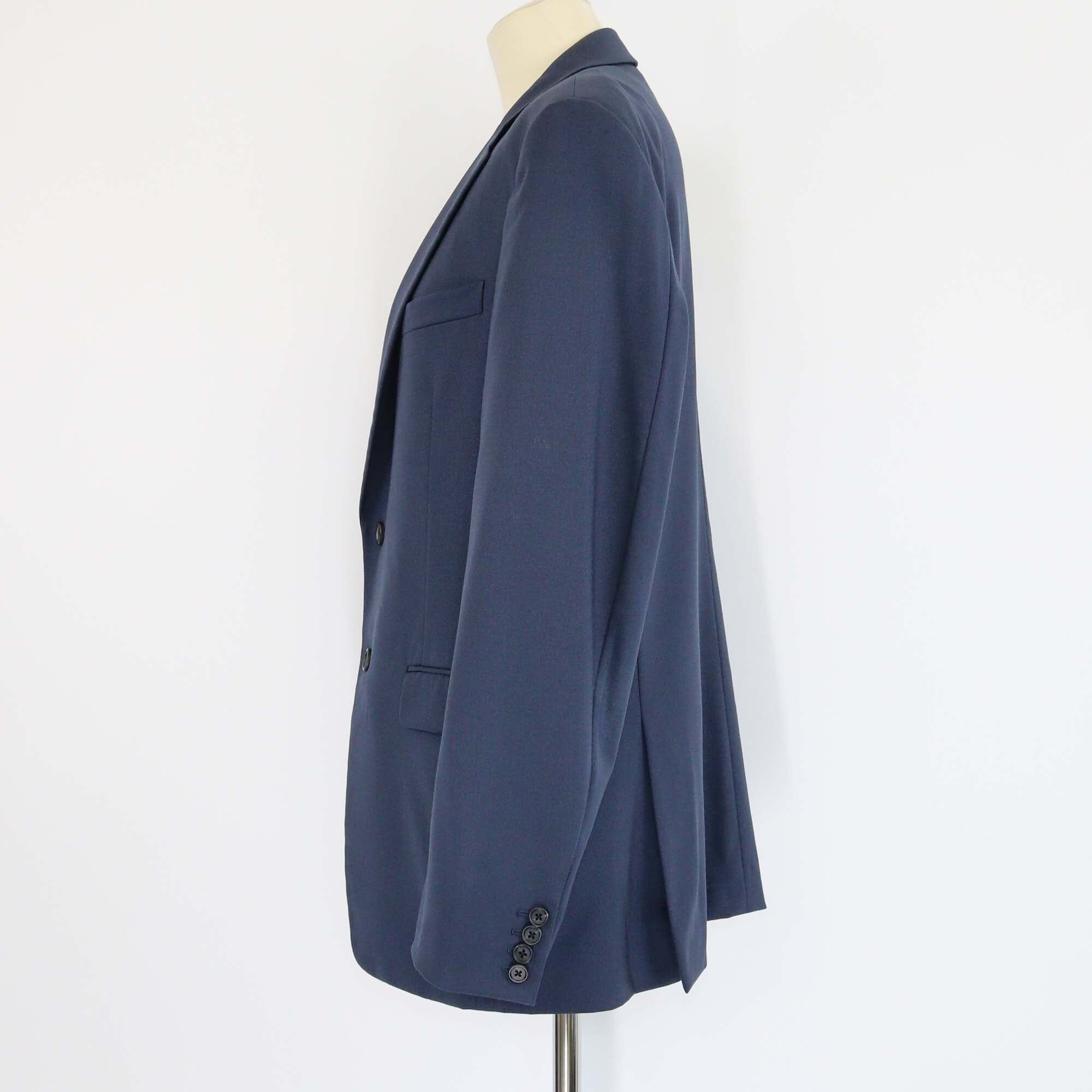 Prada Navy Blue Single Breasted Blazer Mens Prada 