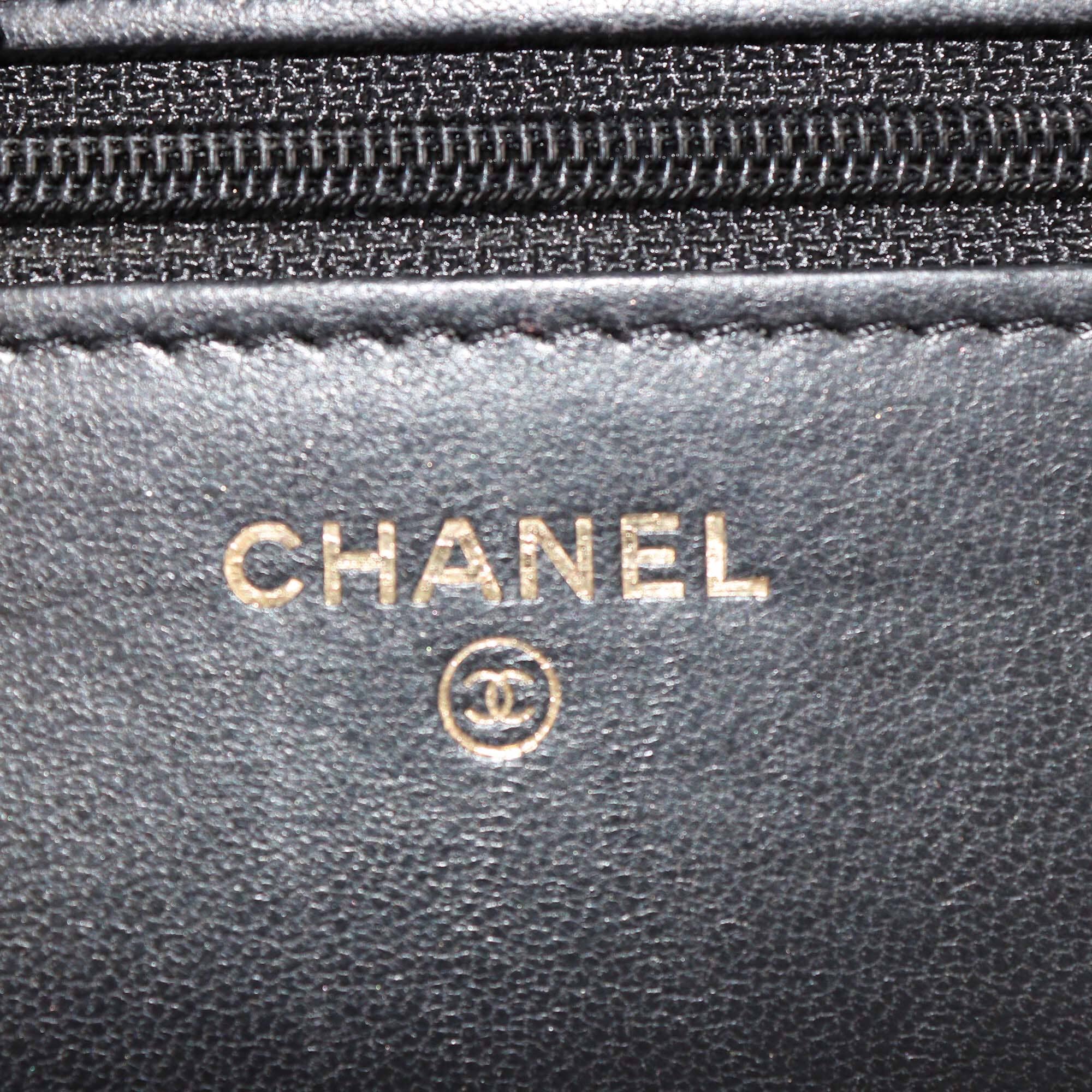 Chanel Black Quilted Leather WOC Bag Womens Chanel 