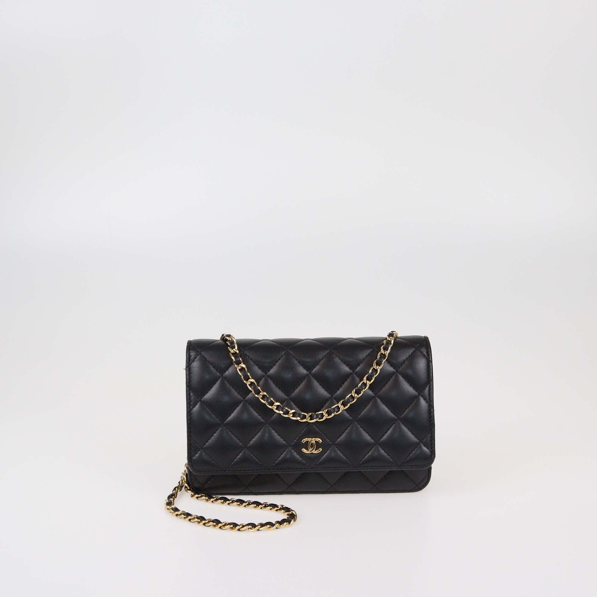 Chanel Black Quilted Leather WOC Bag Womens Chanel 