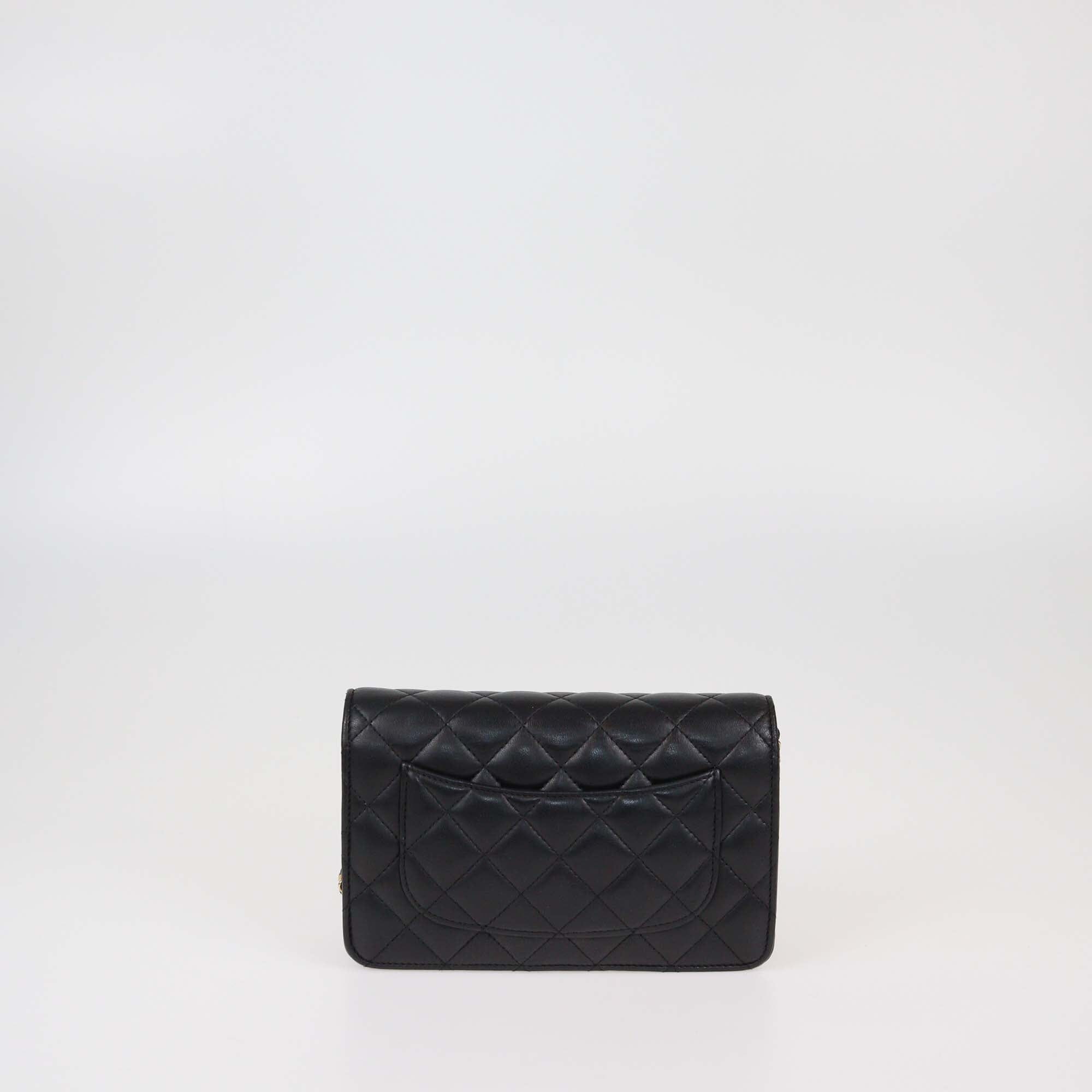 Chanel Black Quilted Leather WOC Bag Womens Chanel 