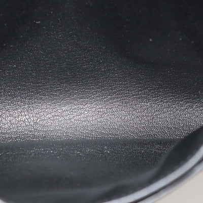 Hermes Black Togo Leather and Canvas Kelly Depeches 25 Pouch