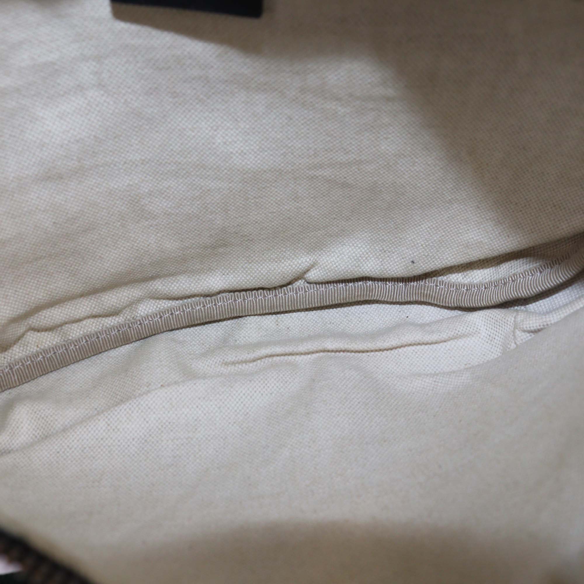 Gucci Black Leather Large Web Logo Belt Bag