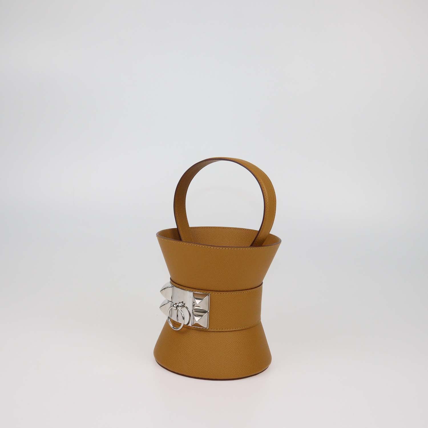 Hermes Sesame Epsom Leather Mini Medor Bag