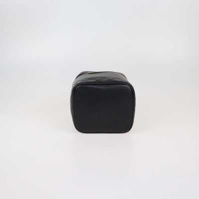 Chanel Black Vintage Vanity Case Womens Chanel 