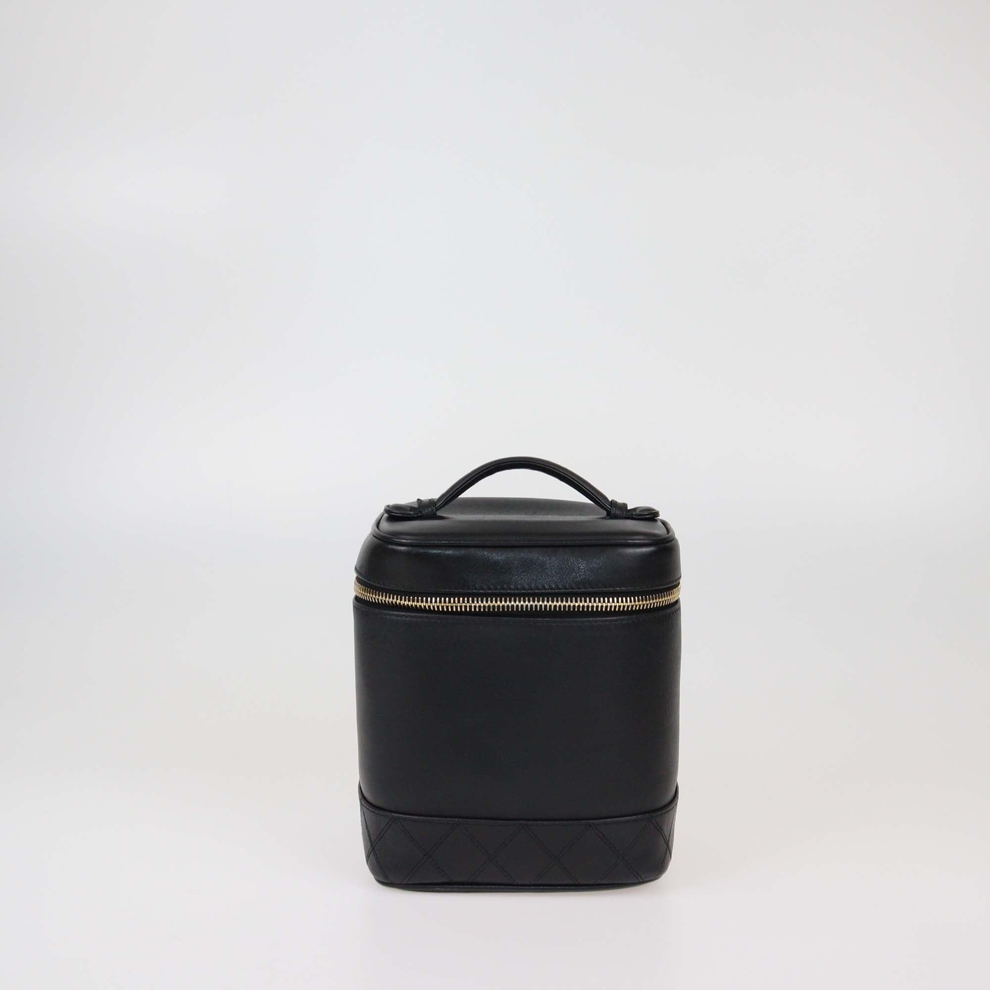 Chanel Black Vintage Vanity Case Womens Chanel 