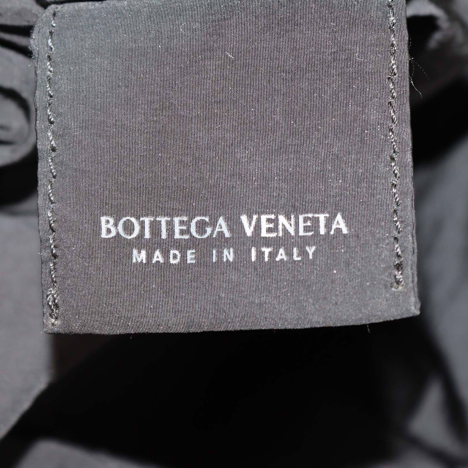Bottega Veneta Black Intrecciato Print Nylon Oversized Hobo w/Belt Bag