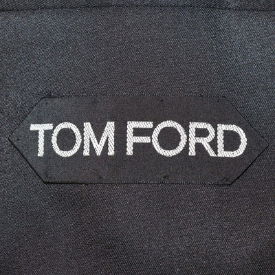 Tom Ford Black Silk & Cotton Single Breasted Blazer Womens Tom Ford 