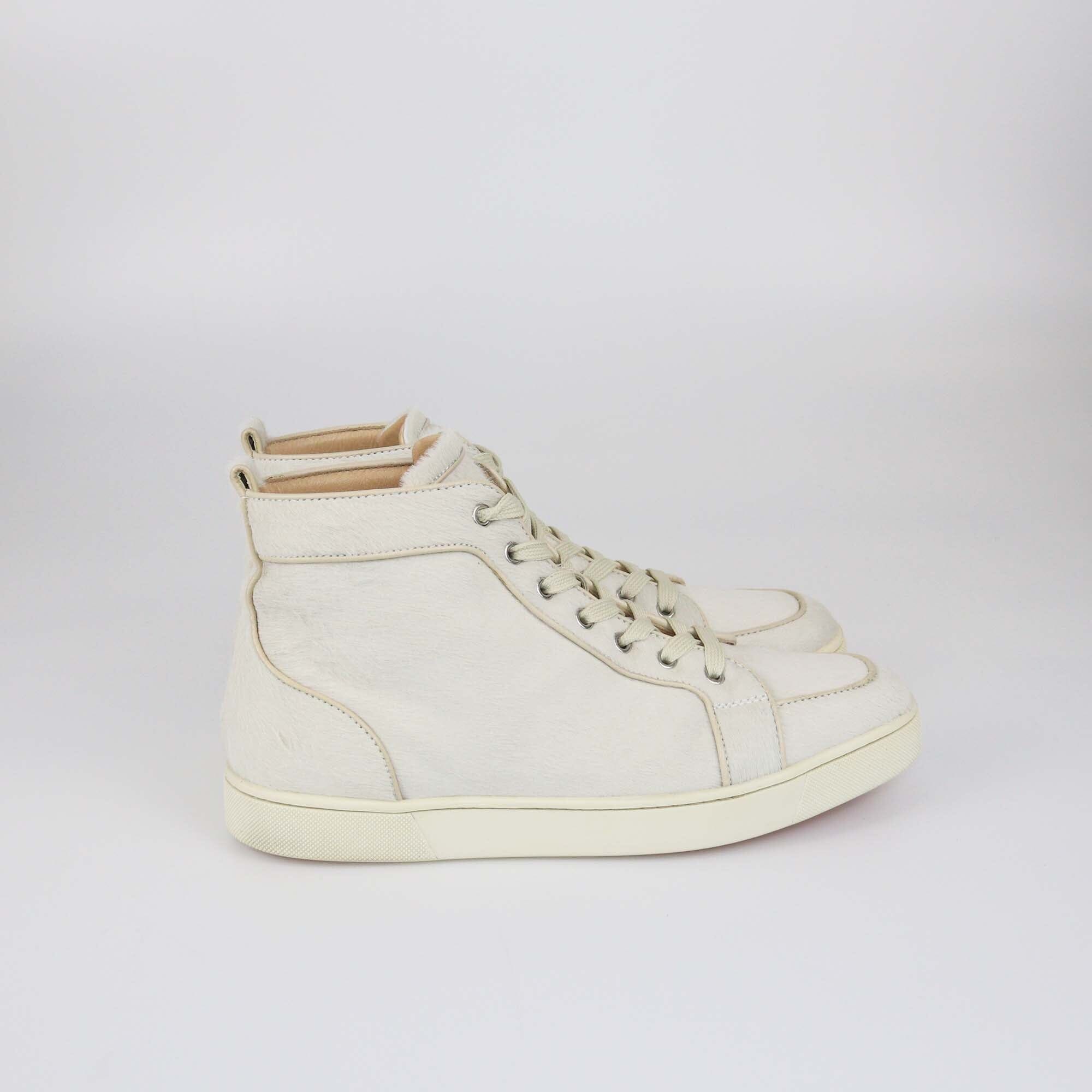 Christian Louboutin Off White Rantus Orlato High Top Sneakers Mens Christian Louboutin 