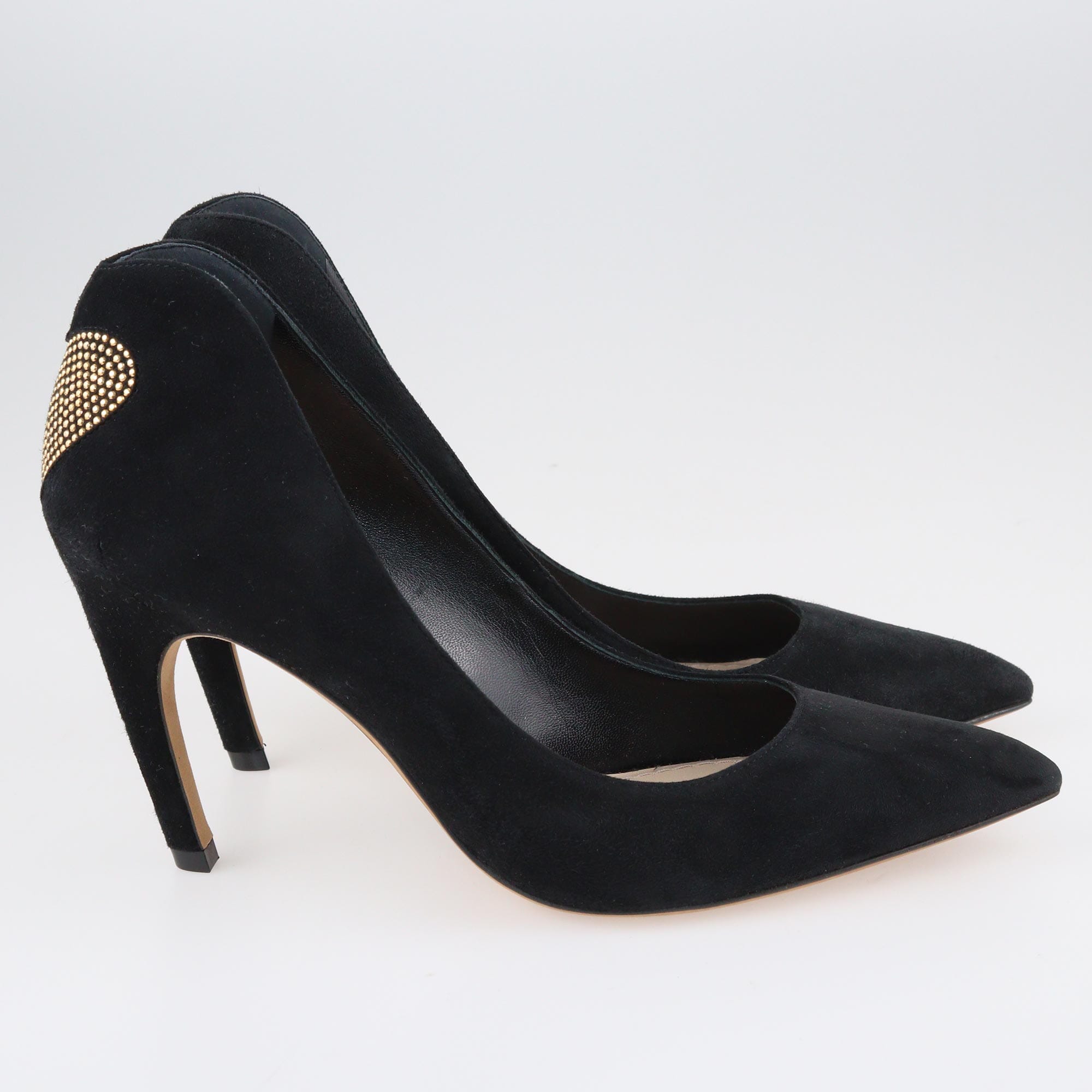 Dior Black Heart Studded Amour Pumps Shoes Dior 