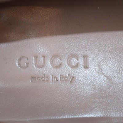 Gucci Red Eel Leather Jordaan Loafers