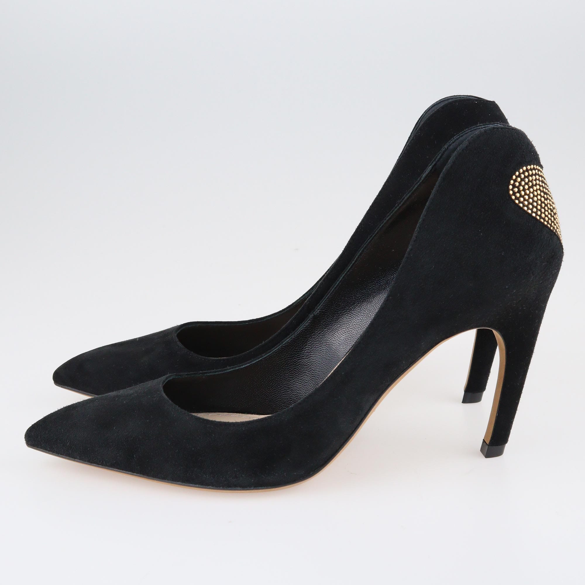 Dior Black Heart Studded Amour Pumps Shoes Dior 