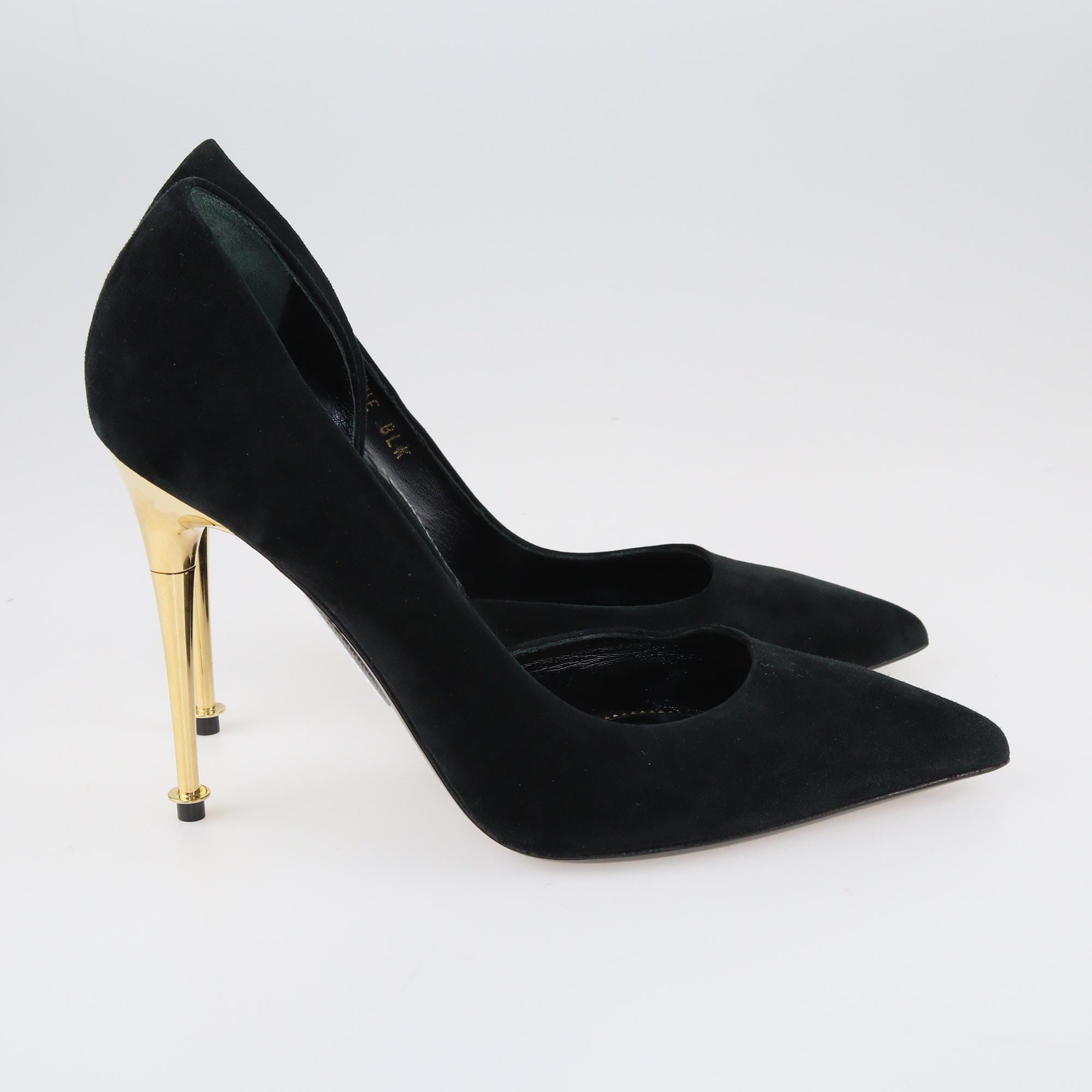 Tom Ford Black Suede D'orsay Pumps Shoes Tom Ford 