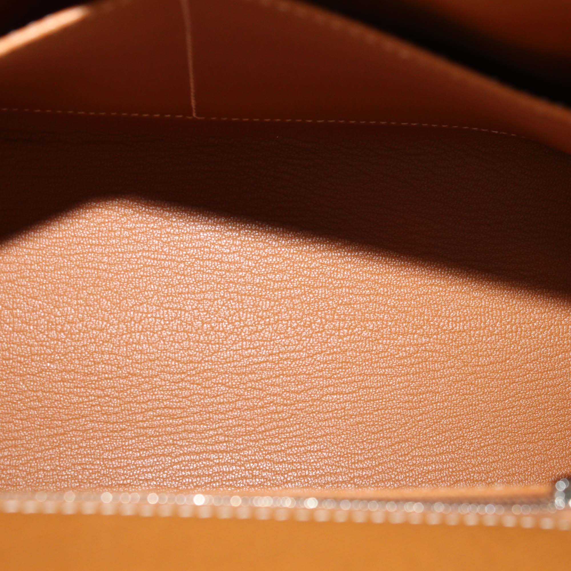 Hermes Gold Epsom Leather Palladium Hardware Kelly Sellier 28 Bag