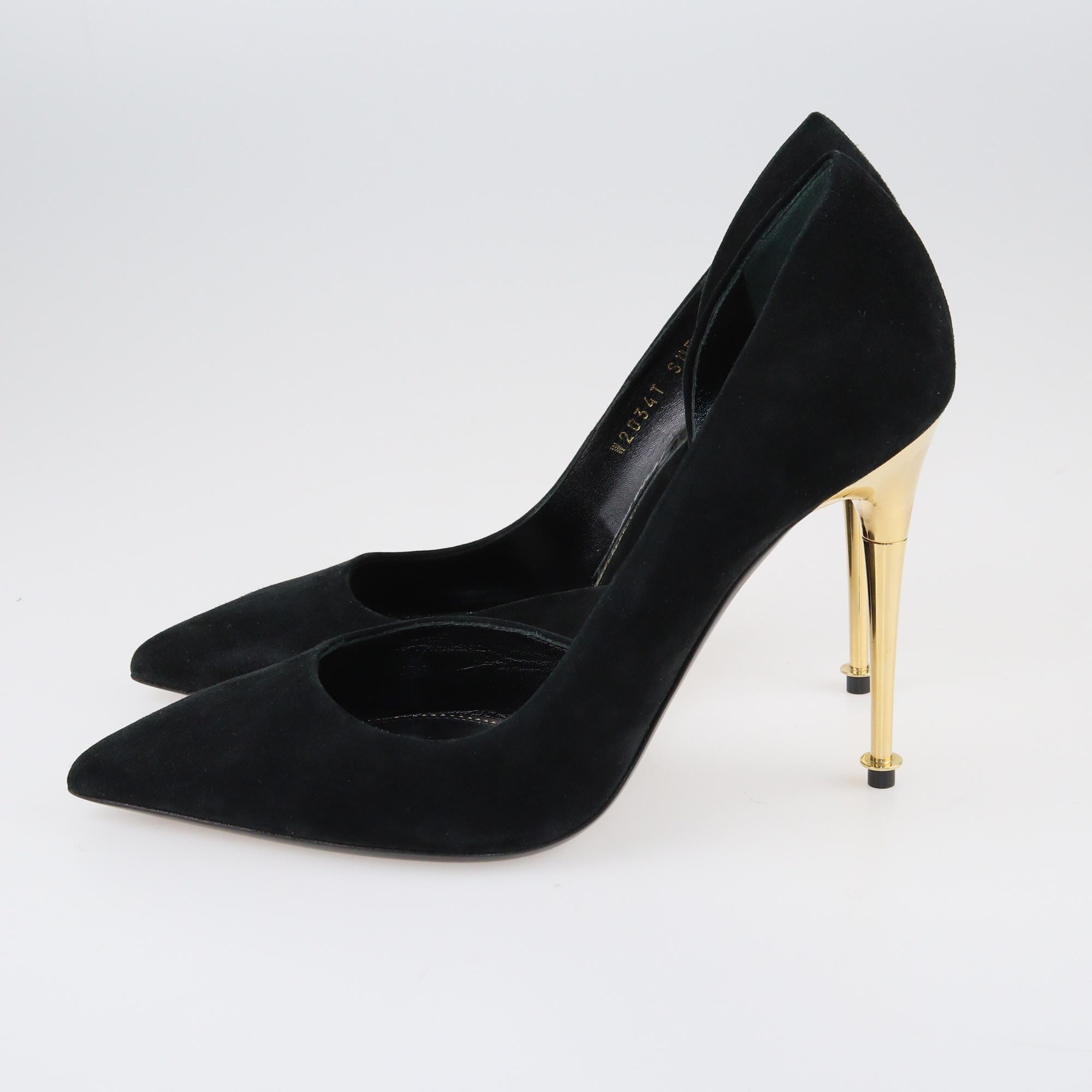 Tom Ford Black Suede D'orsay Pumps Shoes Tom Ford 