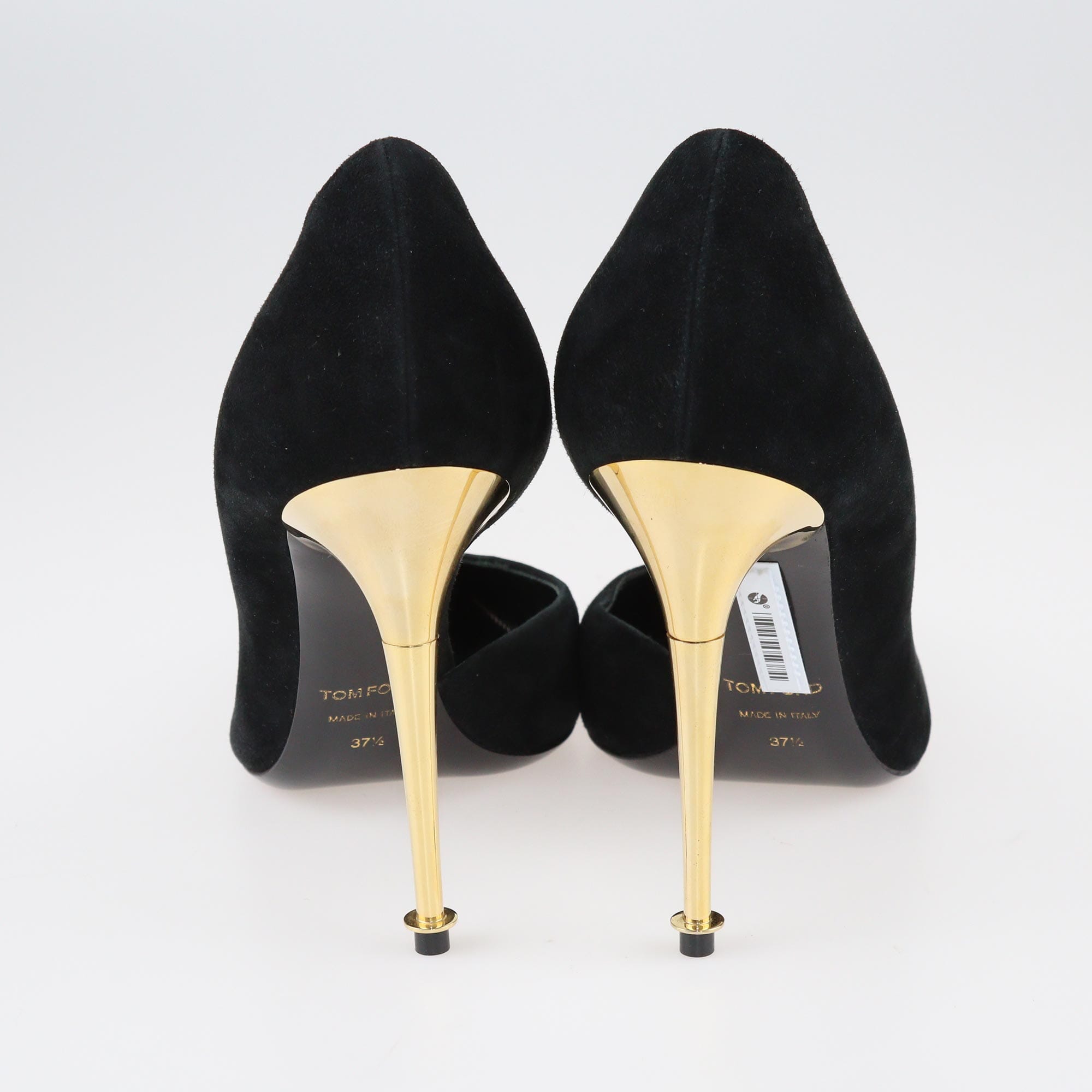 Tom Ford Black Suede D'orsay Pumps Shoes Tom Ford 