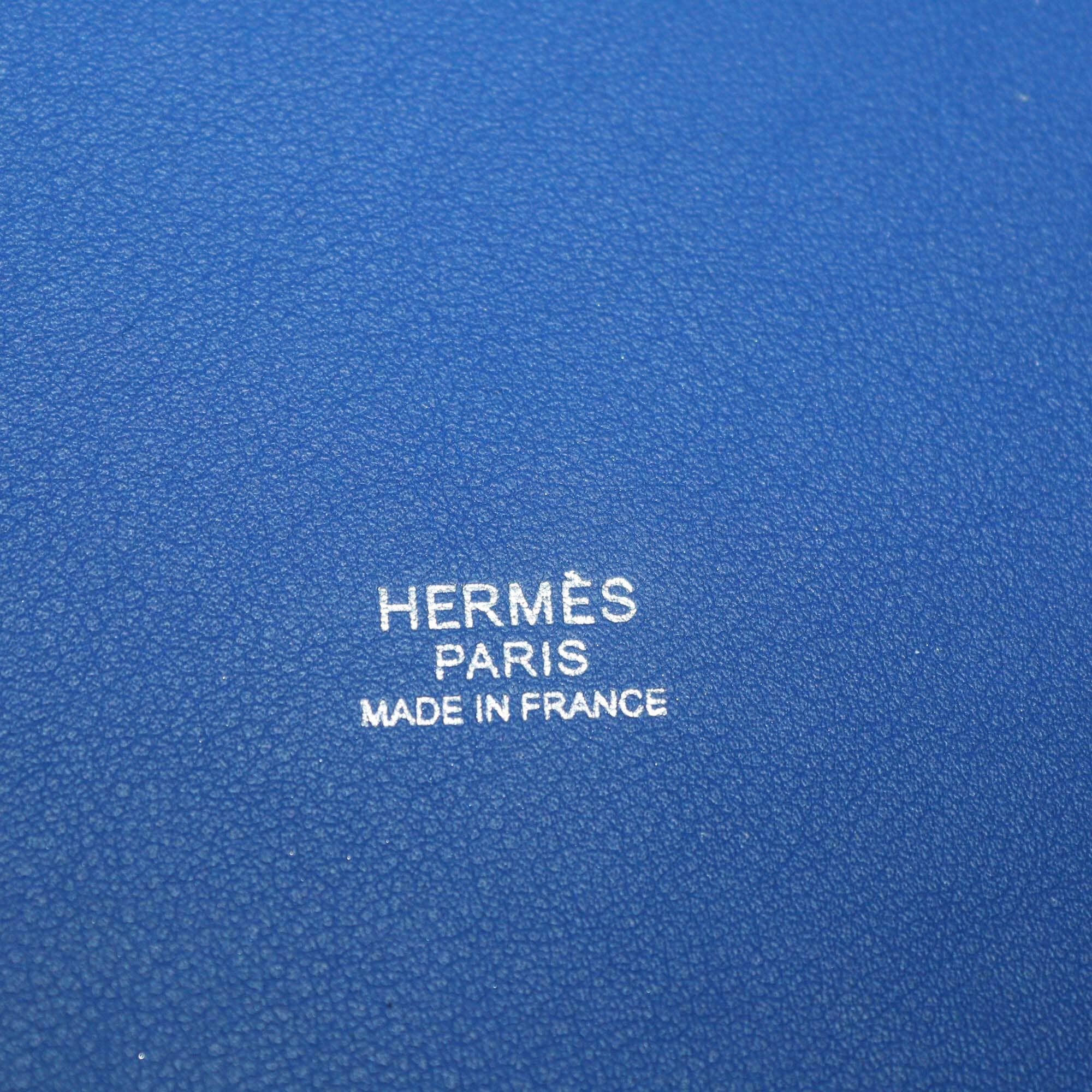 Hermes Bleu Royal Swift & Bleu Egee Geoland Toile Cargo Picotin Lock 18 Bag Womens Hermes 
