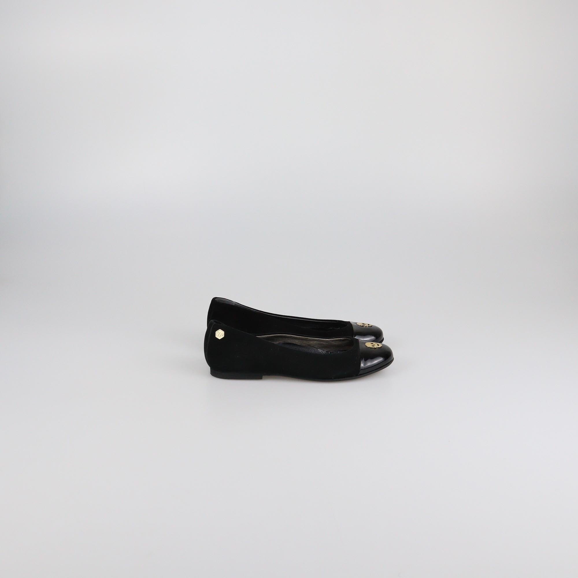 Philipp Plein Petite Black Ballerina Flats Womens Philipp Plein 