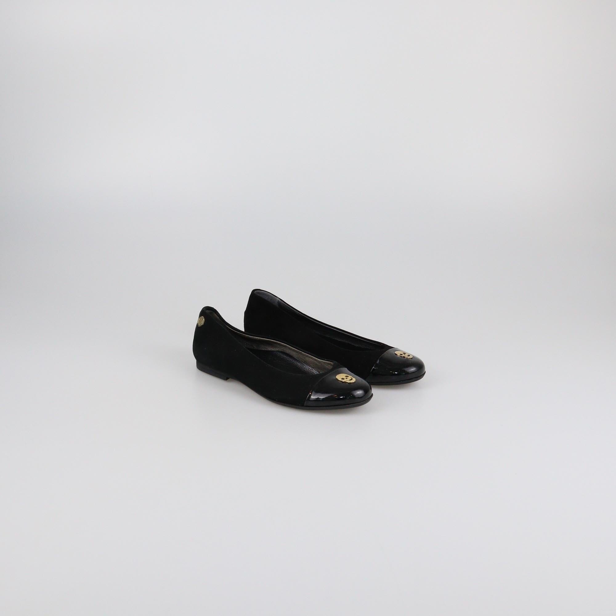 Philipp Plein Petite Black Ballerina Flats Womens Philipp Plein 