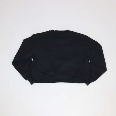 Dolce & Gabbana Kids Black Cotton DG Printed Patch Long Sleeve Sweatshirt