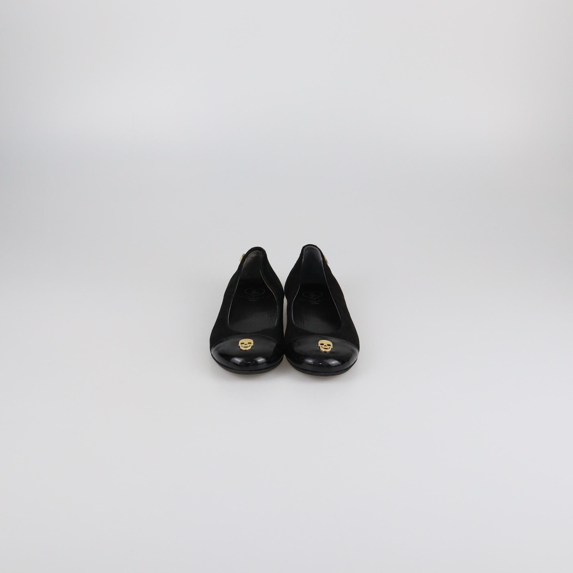Philipp Plein Petite Black Ballerina Flats Womens Philipp Plein 