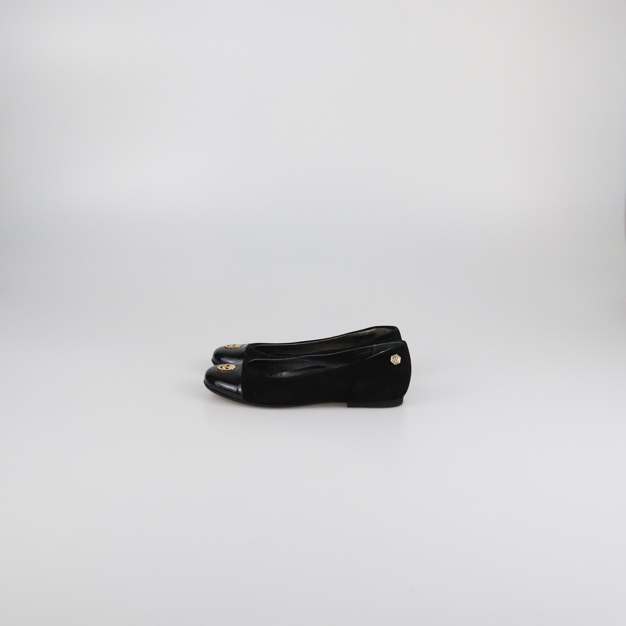 Philipp Plein Petite Black Ballerina Flats Womens Philipp Plein 