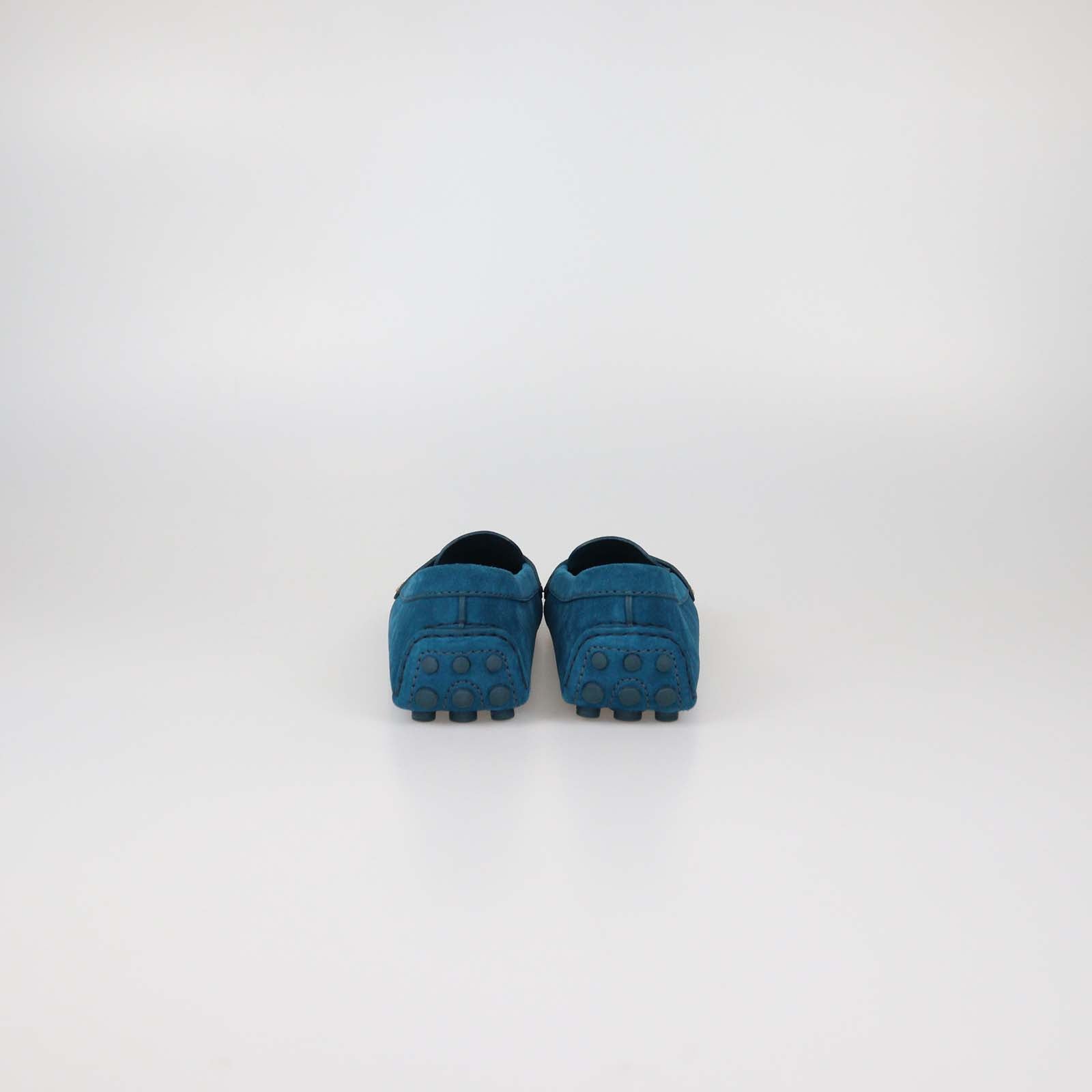 Louis Vuitton Teal Blue Suede Loafers