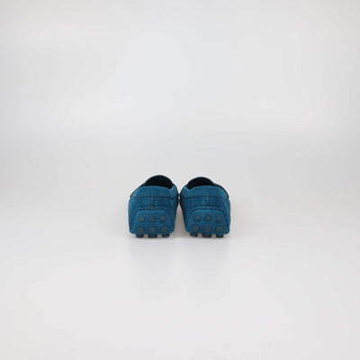 Louis Vuitton Teal Blue Suede Loafers