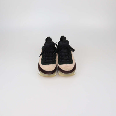 Chanel Multicolor Quilted Suede and Fabric CC Low Top Sneakers