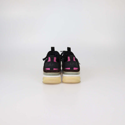 Chanel Multicolor Quilted Suede and Fabric CC Low Top Sneakers