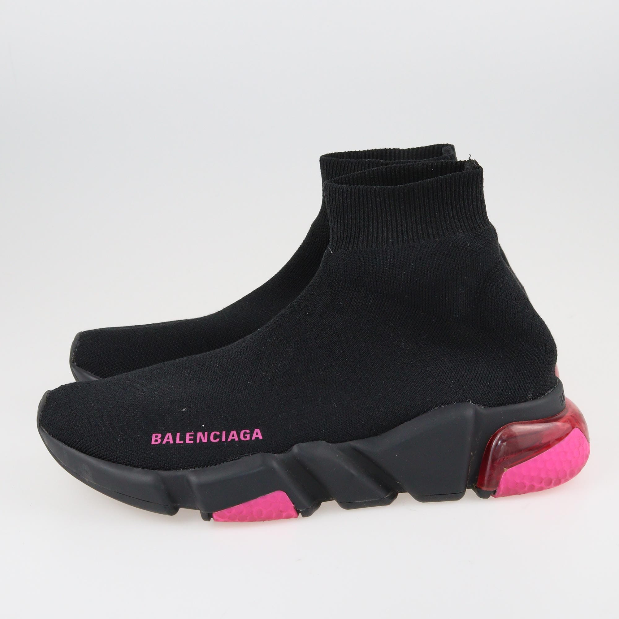 Balenciaga Black/Pink Speed Trainer 2.0 Sock Sneakers Shoes Balenciaga 