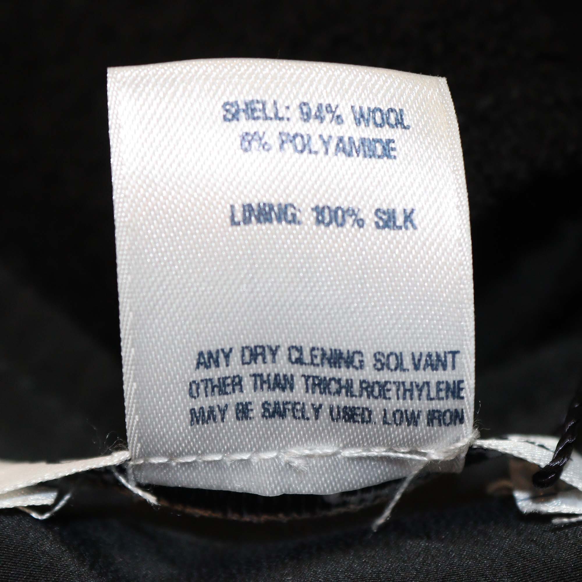 Oscar de la Renta Black Wool Sleeveless Midi Dress Womens Oscar de la Renta 