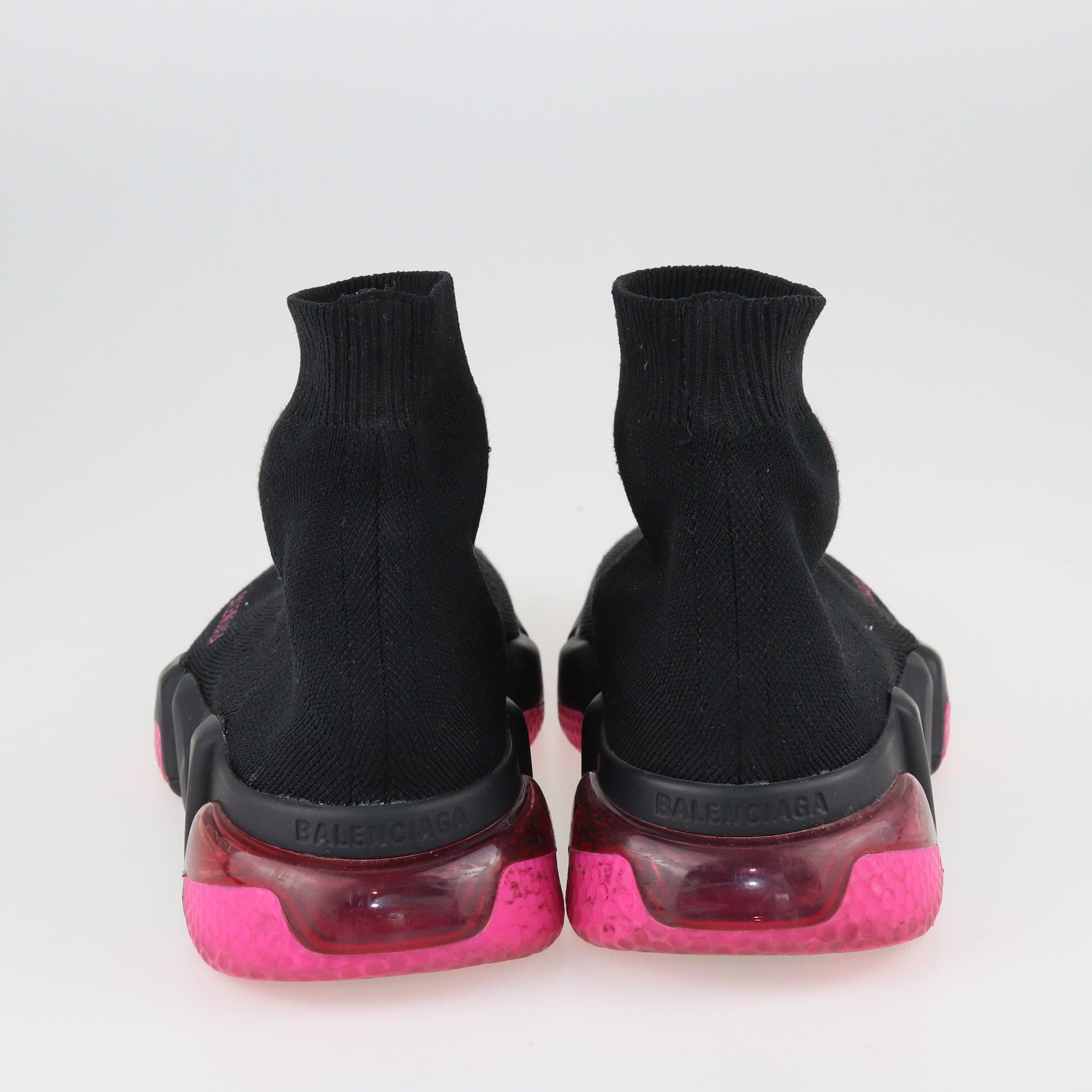 Balenciaga Black Pink Speed Trainer 2.0 Sock Sneakers