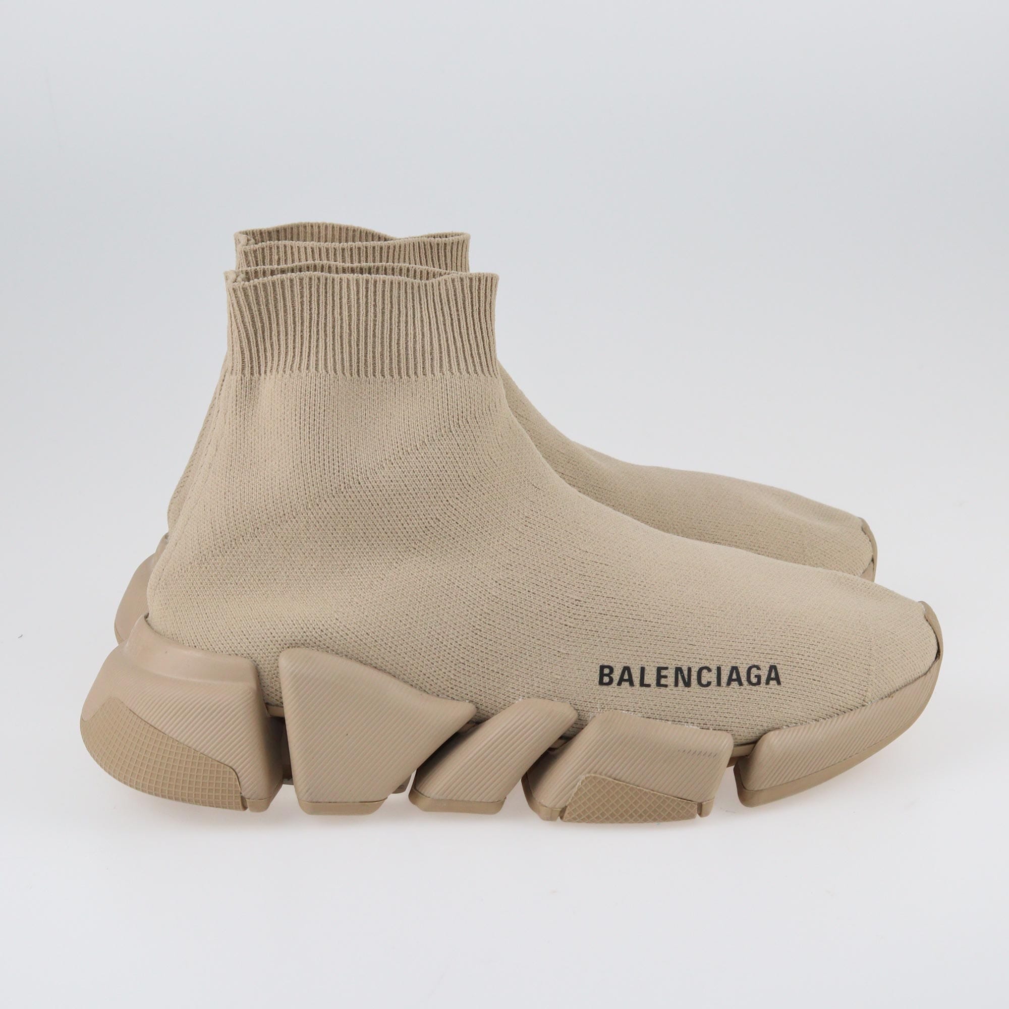 Balenciaga Beige Speed Trainer 2.0 Sock Sneakers Shoes Balenciaga 