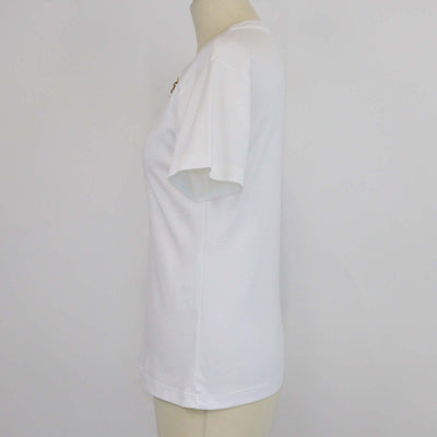 Louis Vuitton White Cotton Chain Detail T-Shirt
