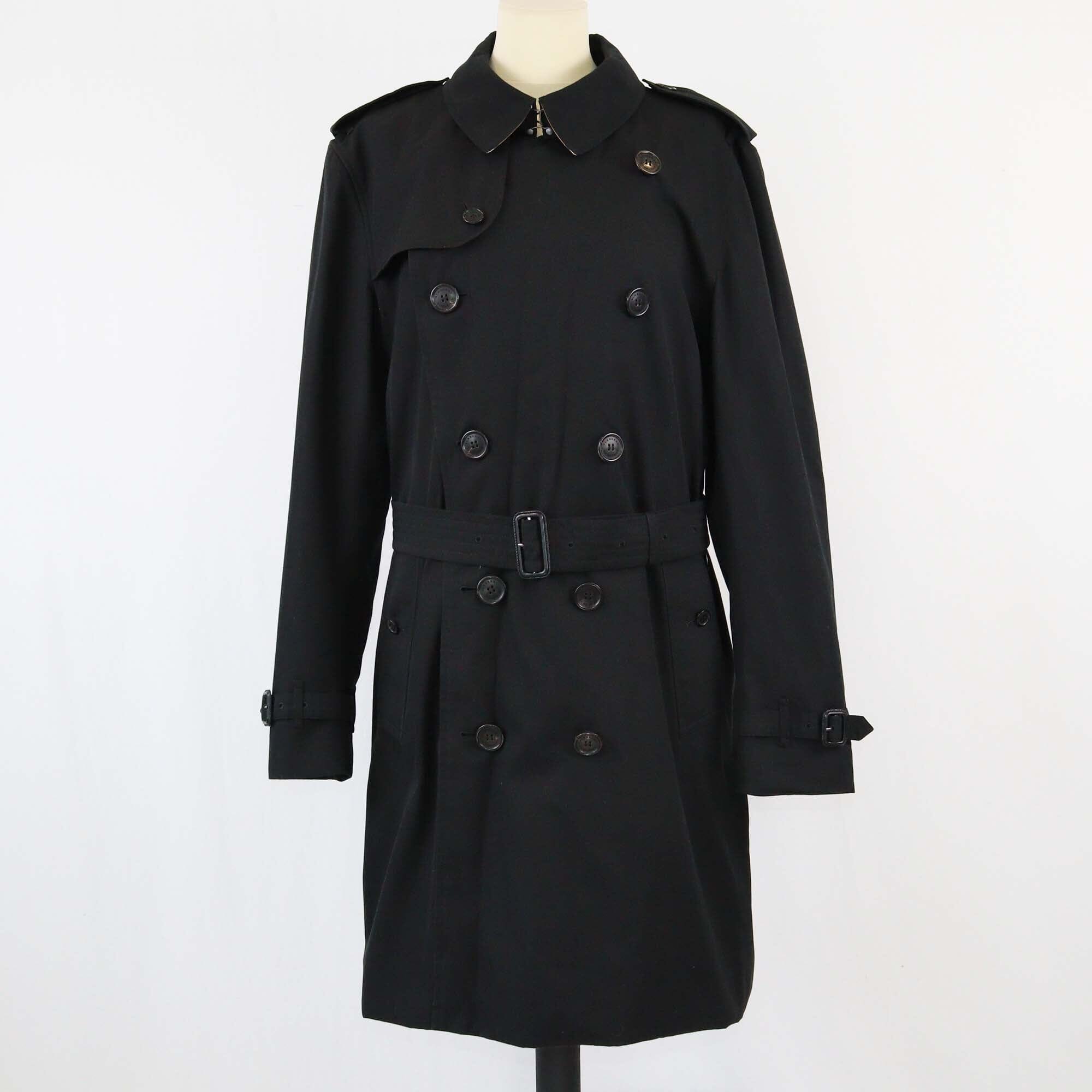 Burberry Black Kensington Heritage Long Trench Coat Mens Burberry 