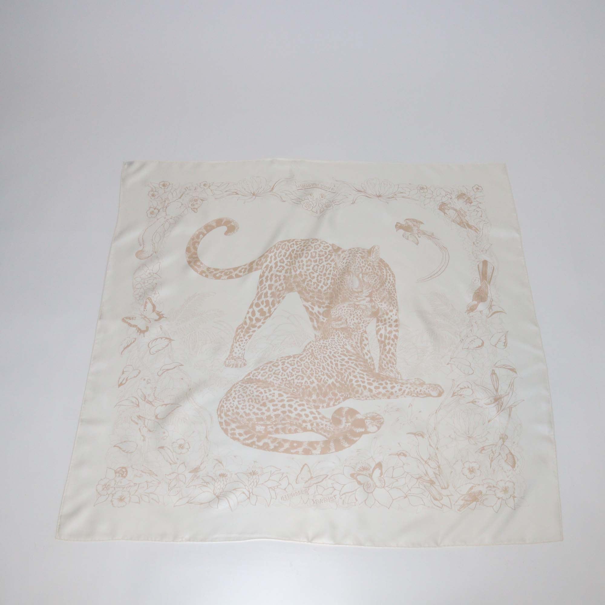 Hermes Nata Silk Jungle Love Scarf 90