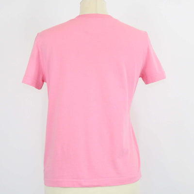 Versace Couture Pink Cotton Logo Print Short Sleeve T-Shirt