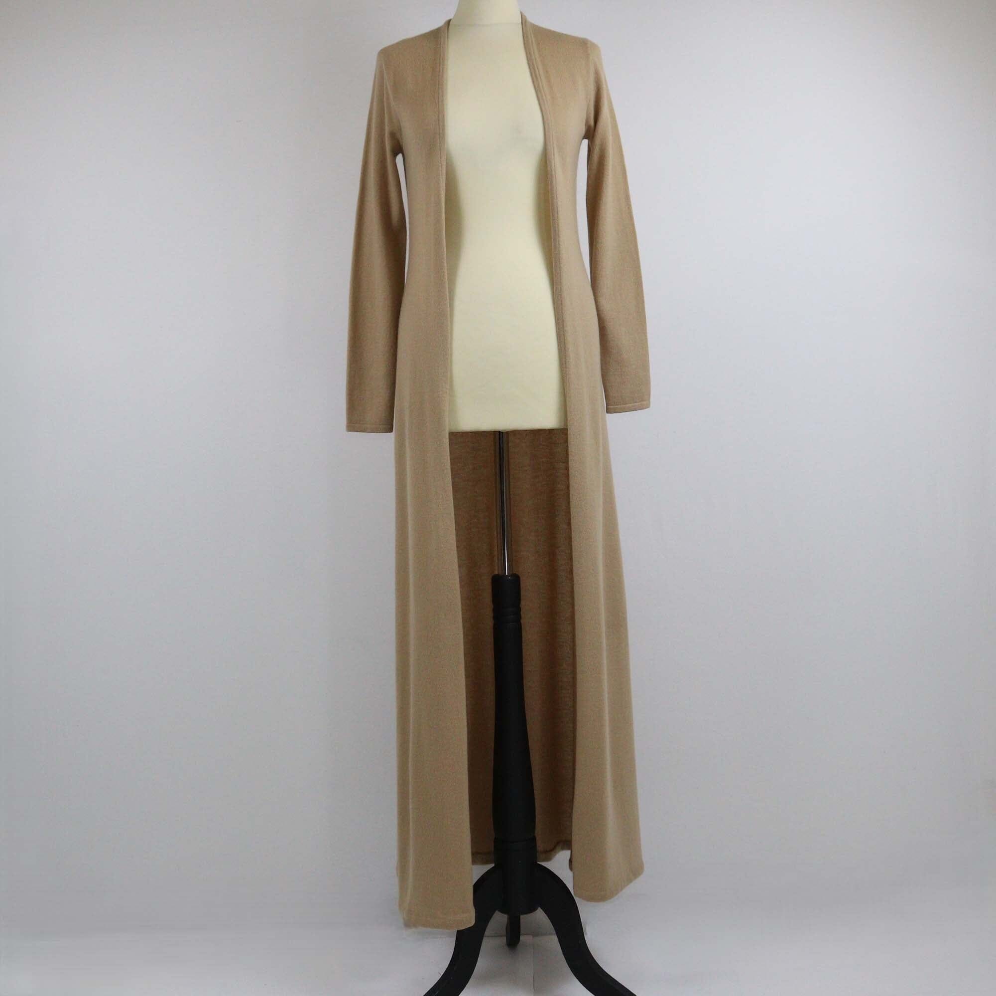 Ralph Lauren Light Camel Long Sleeve Knit Long Cardigan Womens Ralph Lauren 