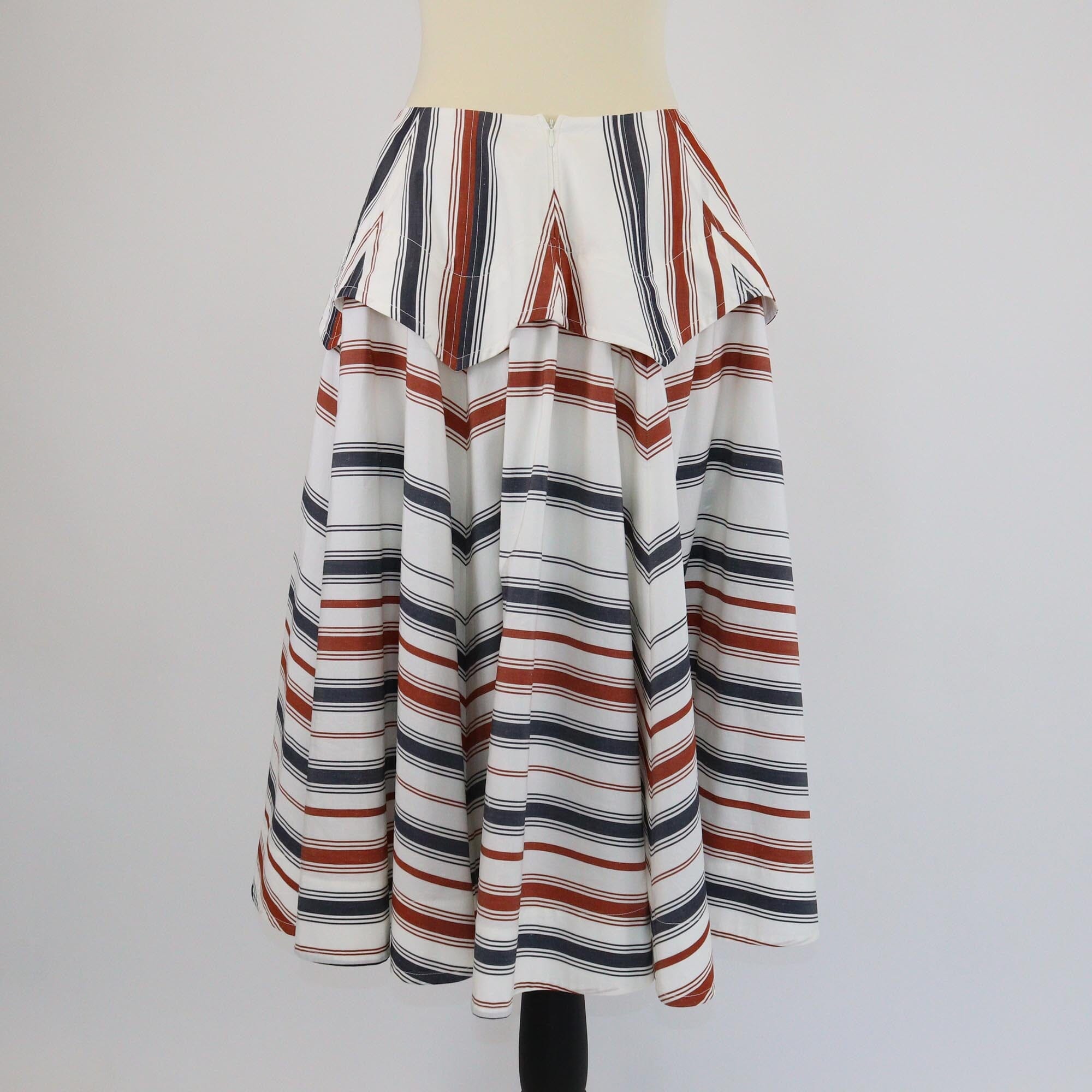 Bottega Veneta Multicolor Drop Waist Stripe Degrade Midi Skirt Womens Bottega Veneta 