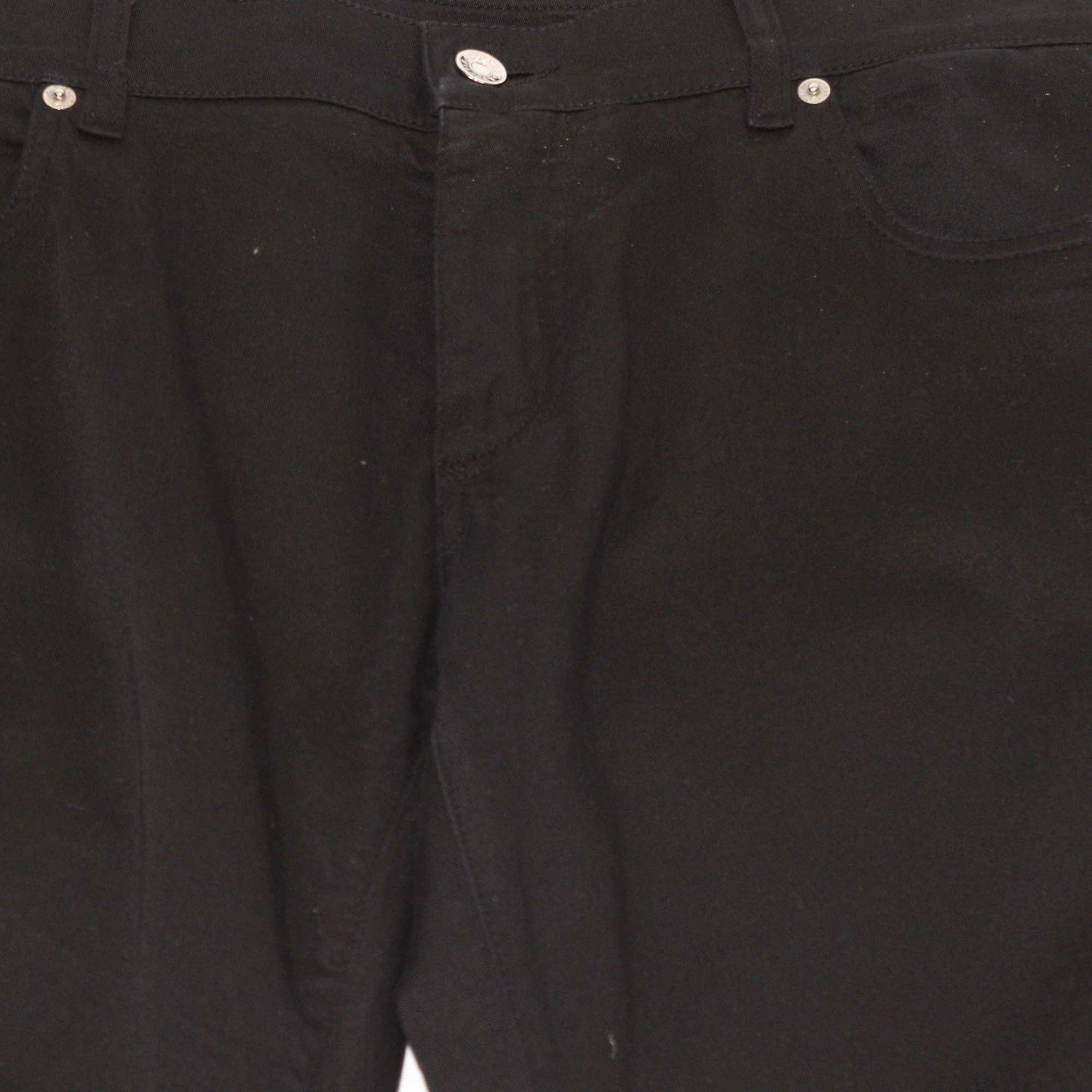 Dolce & Gabbana Black Cotton Classic Stretch Fit Pants