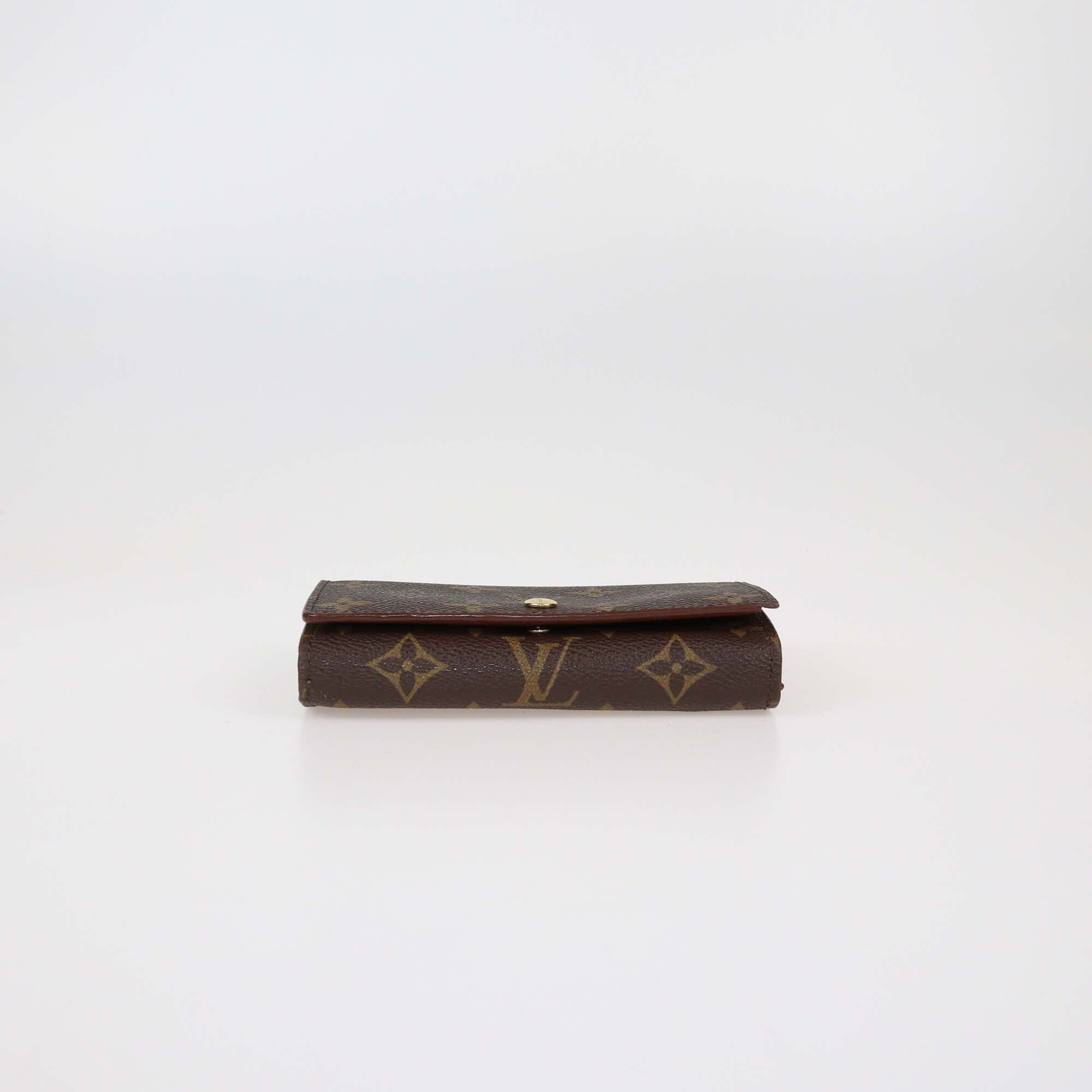 Louis Vuitton Monogram Canvas Porte-Monnaie Tresor Wallet Womens Louis Vuitton 