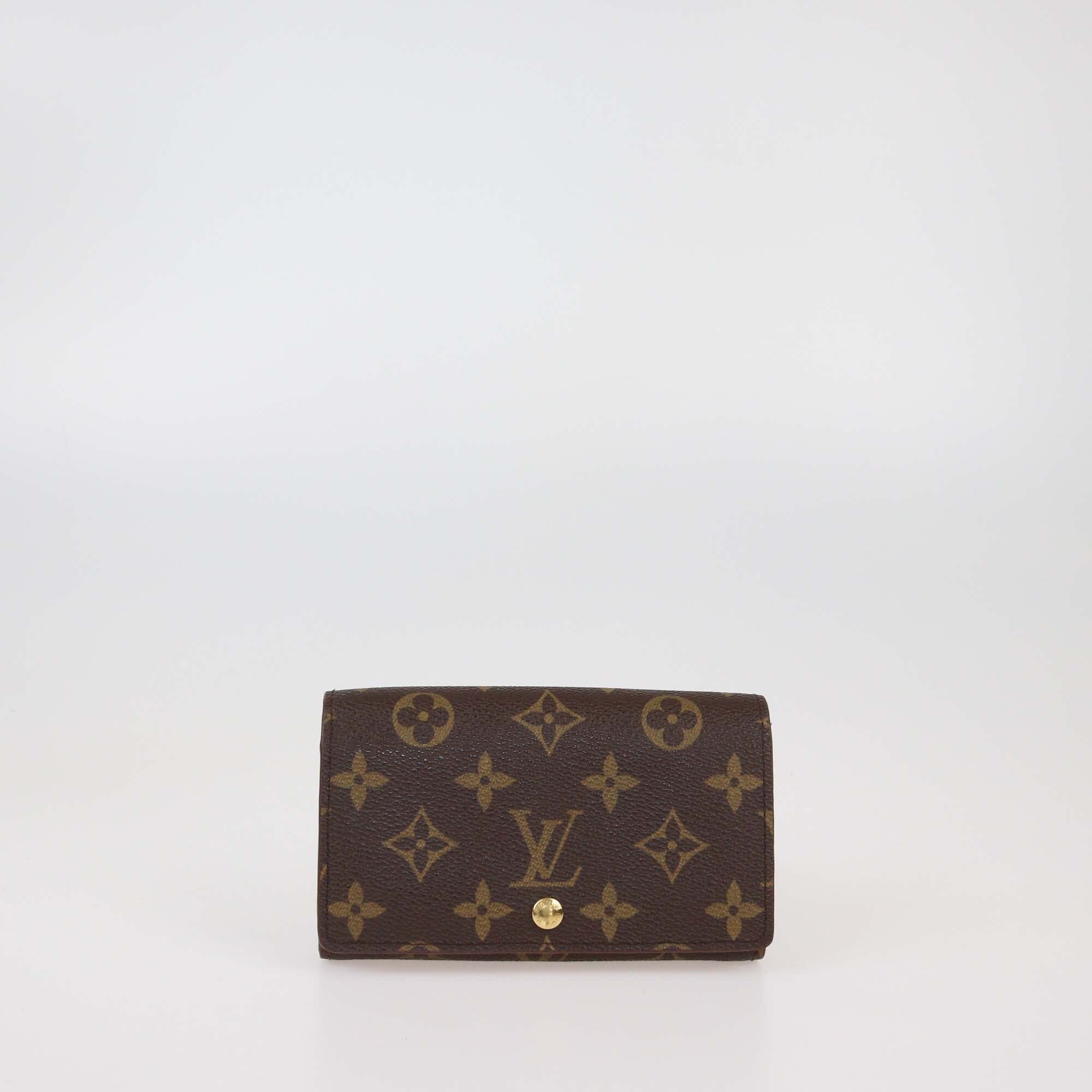 Louis Vuitton Monogram Canvas Porte-Monnaie Tresor Wallet Womens Louis Vuitton 