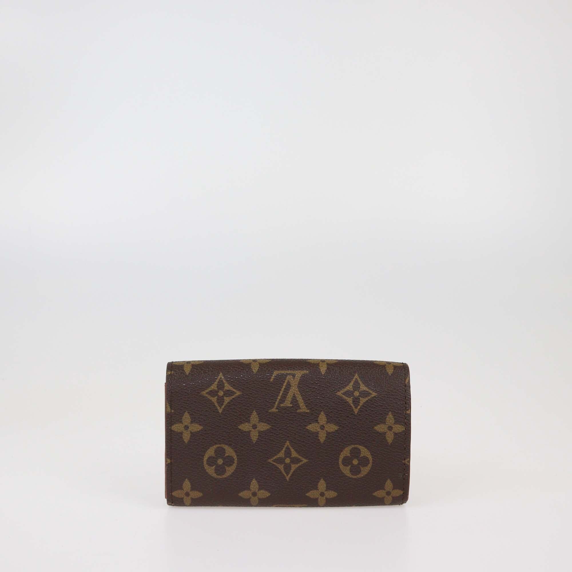 Louis Vuitton Monogram Canvas Porte-Monnaie Tresor Wallet Womens Louis Vuitton 